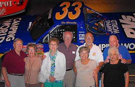 Fla. chapter members of the USMCCCA at the NASCAR Museum, March 27, 2009 in Daytona FL. Left to right: Chuck and Alva Ross, Red and Ann Carpenter, Hank and Trudy Ehlbeck, Chuck and Mary Beveridge. The minutes and more photos will be posted later.
